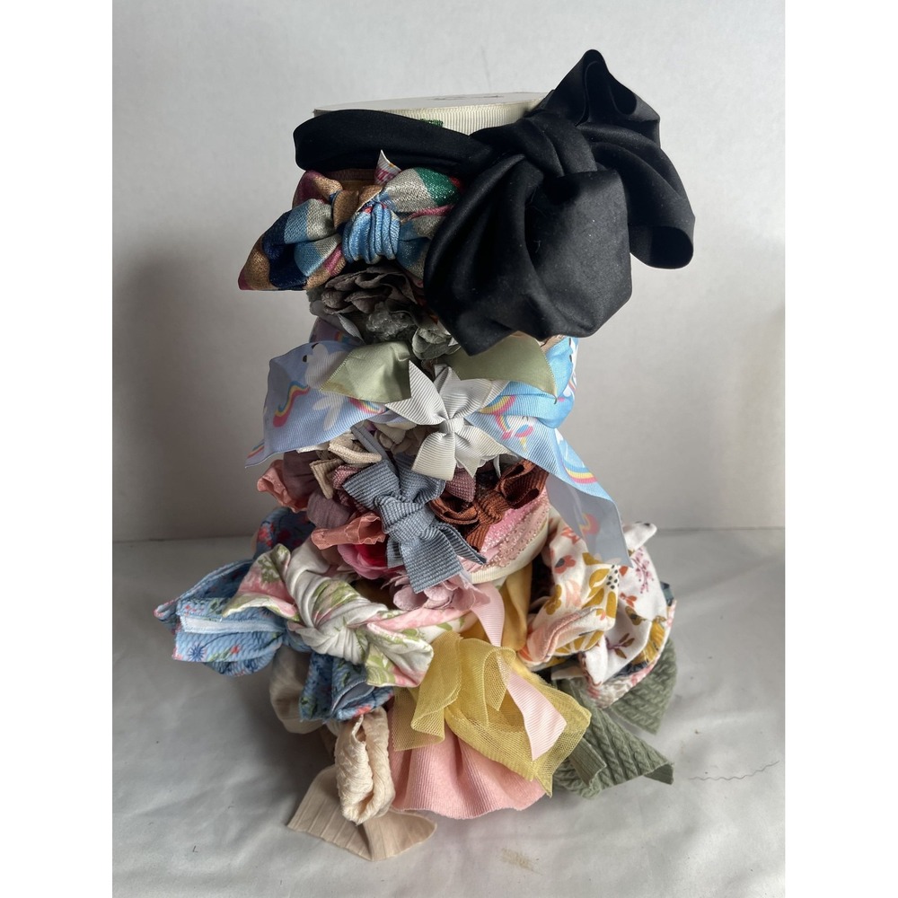 Lot 20+ of Baby Headbands w/ Storage/Display Tower